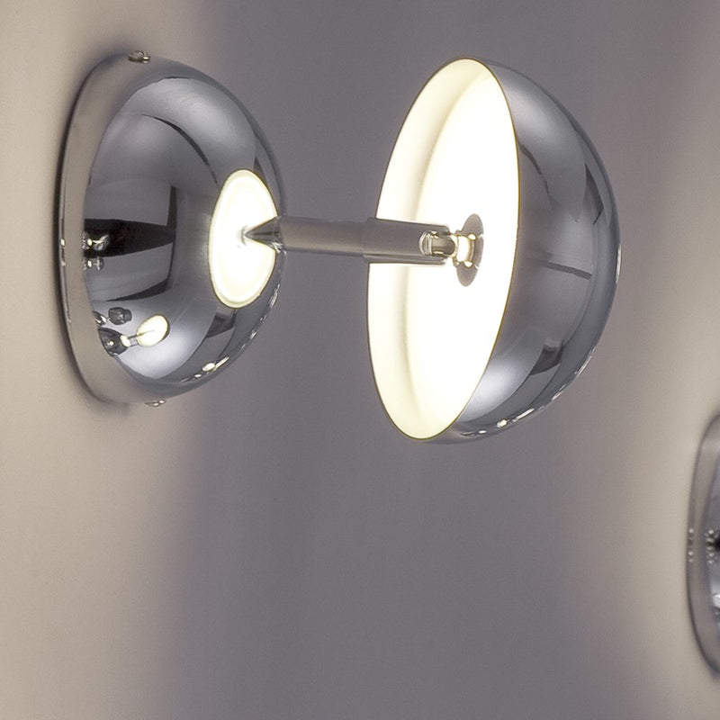 Eurofase Noble 1-Light Wall Mount/Flushmount, Chrome/Polished Chrome