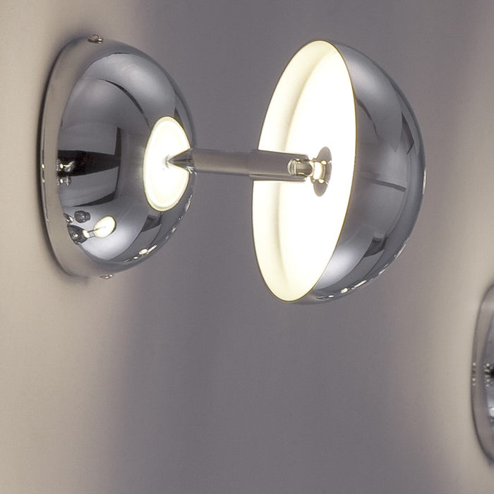 Eurofase Noble 1-Light Wall Mount/Flushmount, Chrome/Polished Chrome