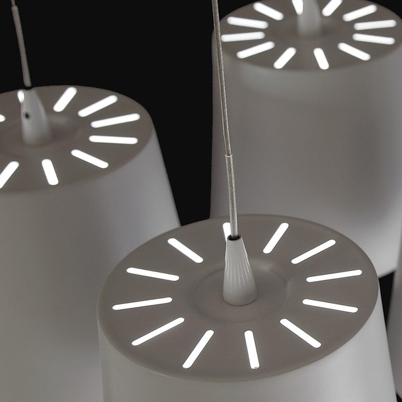Eurofase Borto 4-Light LED Chandelier, White