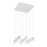 Eurofase Patruno 9-Light LED Chandelier, Matte White/Frosted