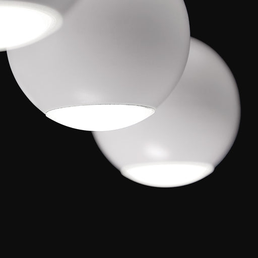 Eurofase Patruno 9-Light LED Chandelier, Matte White/Frosted