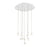 Eurofase Albion 14-Light LED Chandelier, White/Frosted