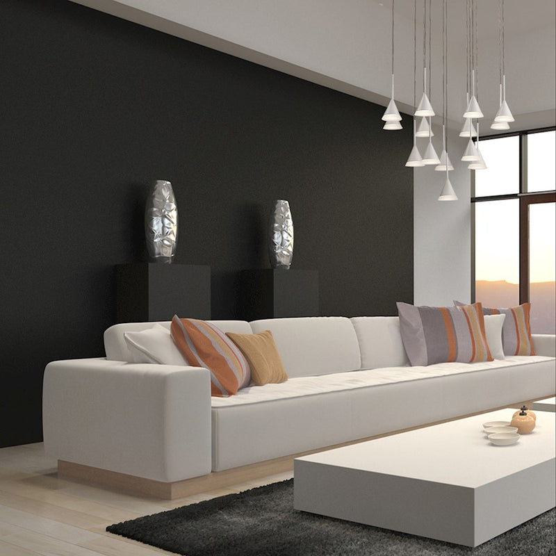 Eurofase Albion 14-Light LED Chandelier, White/Frosted