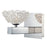 Eurofase Caramico 1-Light Wall Sconce, Chrome/Clear