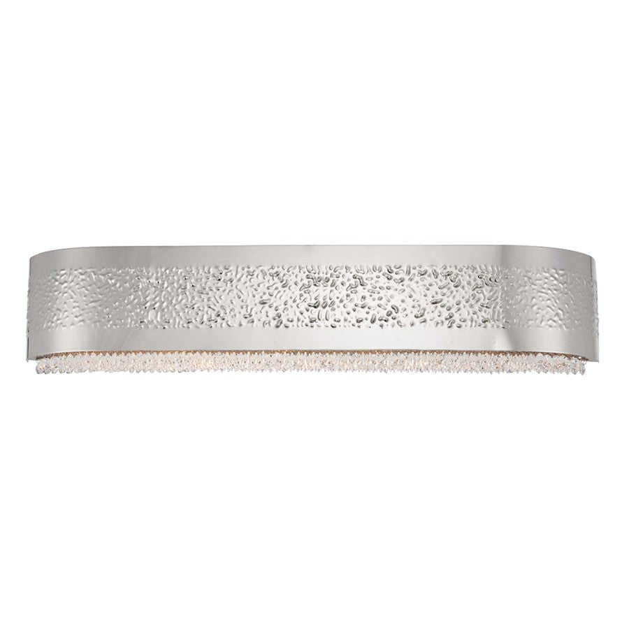 Eurofase Cara Bathbar, Satin Nickel/Clear