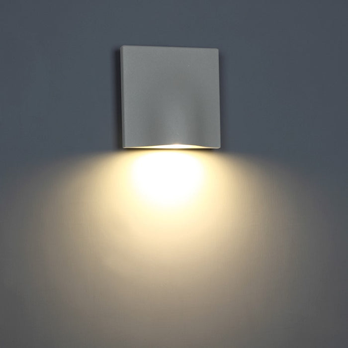 Eurofase Haven LED Outdoor Wall Mount, Marine Grey/Frost PC