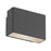 Eurofase Vello Outdoor LED Wall Mount, Graphite Grey/Frost PC