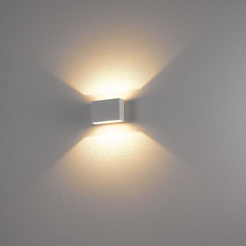 Eurofase Vello Outdoor LED Wall Mount, Graphite Grey/Frost PC