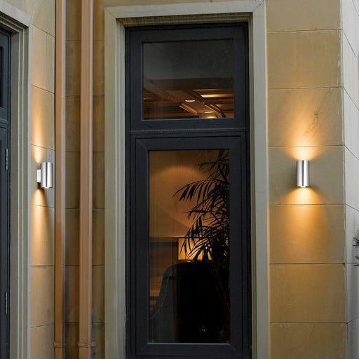 Eurofase Lungo LED Outdoor Wall Mount, Silver/Frost PC