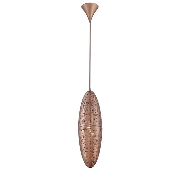 Eurofase Lozzo 1-Light Pendant, Copper/Copper