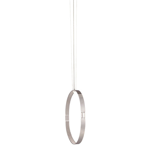Eurofase Glade 20" Oval Pendant, Chrome