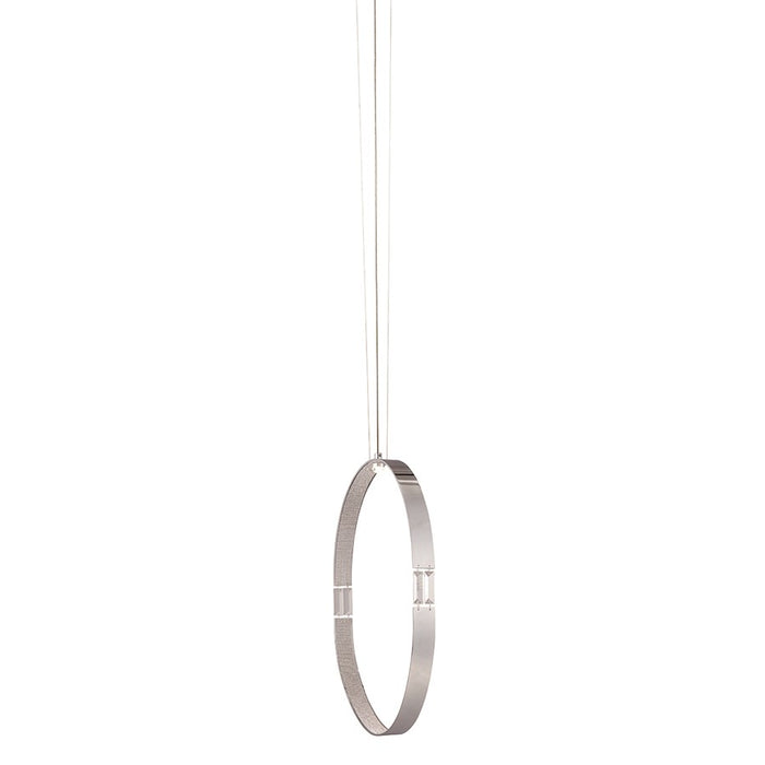 Eurofase Glade 20" Oval Pendant, Chrome