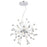 Eurofase Esplo 48-Light LED Chandelier, Chrome/Frosted