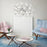 Eurofase Esplo 48-Light LED Chandelier, Chrome/Frosted