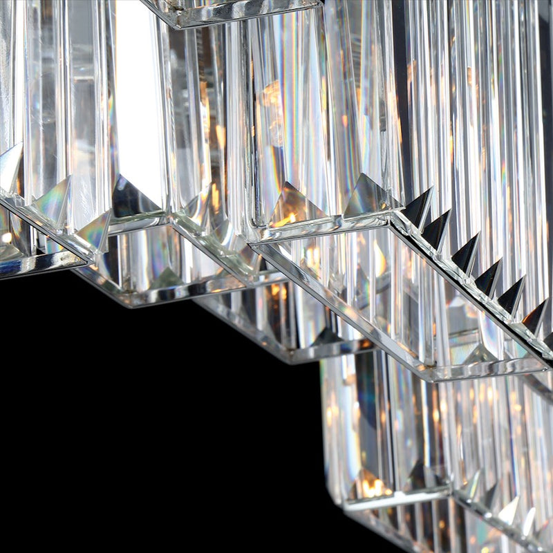 Eurofase Lumino Chandelier, Chrome/Clear
