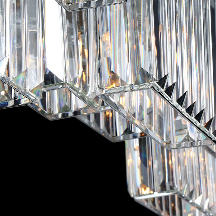 Eurofase Lumino Chandelier, Chrome/Clear