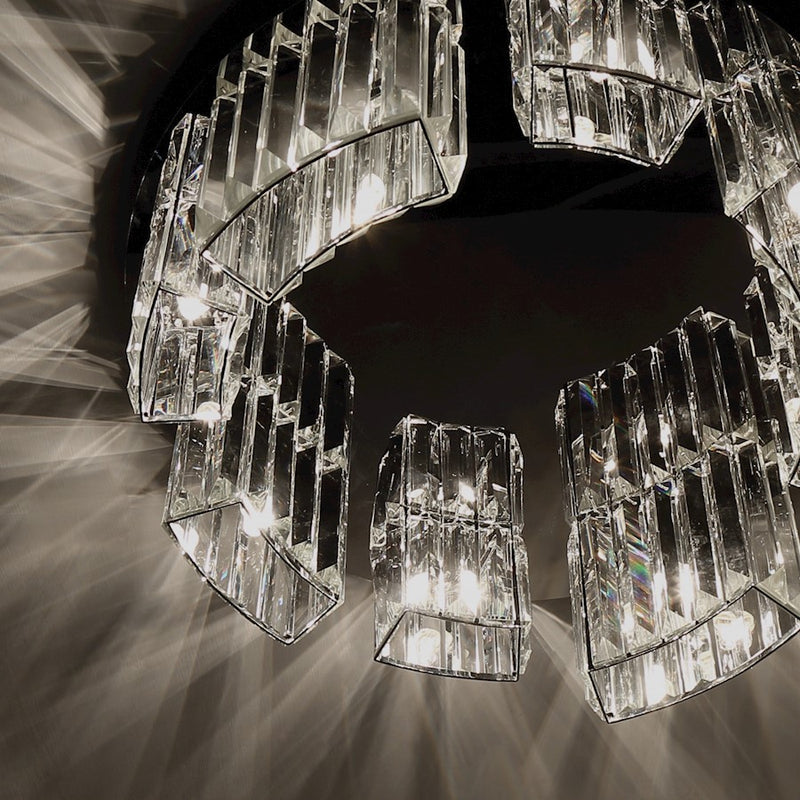 Eurofase Lumino Chandelier, Chrome/Clear