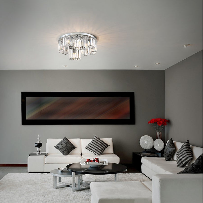 Eurofase Lumino Chandelier, Chrome/Clear