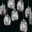 Eurofase Diffi 13-Light Oval Chandelier, Chrome/Clear