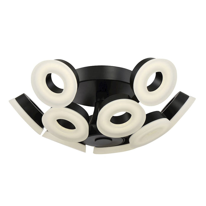 Eurofase Glendale 10 Light LED Flush Mount, Black