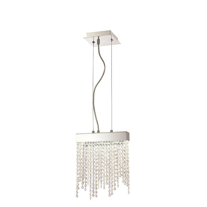 Eurofase Rossi LED Pendant, Chrome/Clear