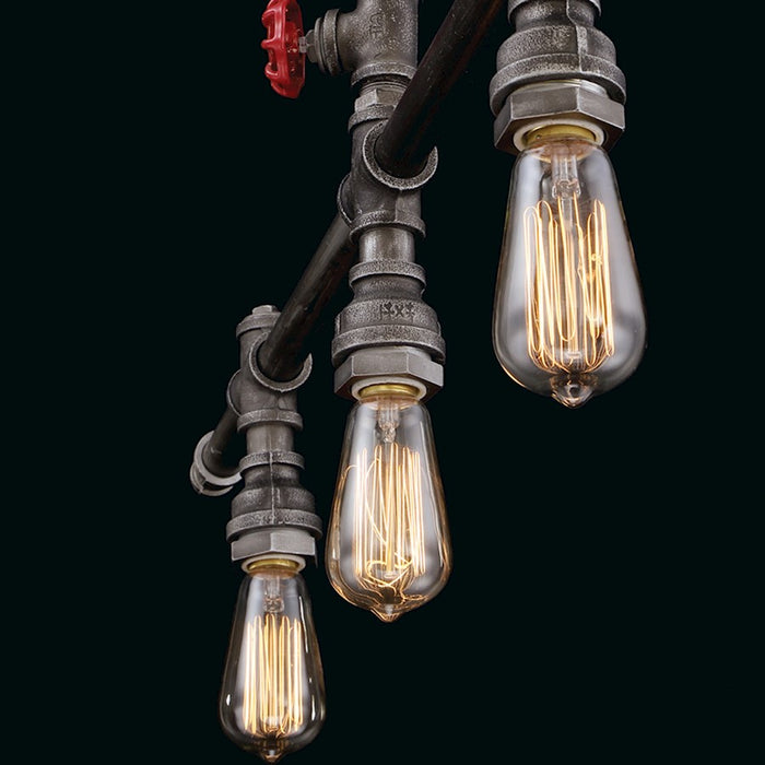Eurofase Zinco Chandelier, Aged Silver