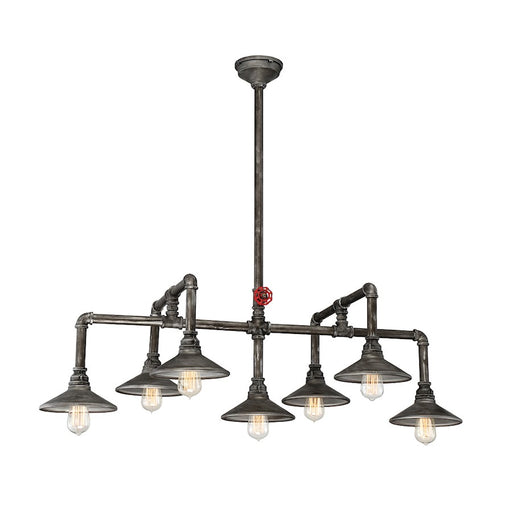 Eurofase Zinco Chandelier, Aged Silver