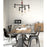 Eurofase Zinco Chandelier, Aged Silver