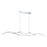 Eurofase Sly 4-Light LED Pendant, Silver/Frosted