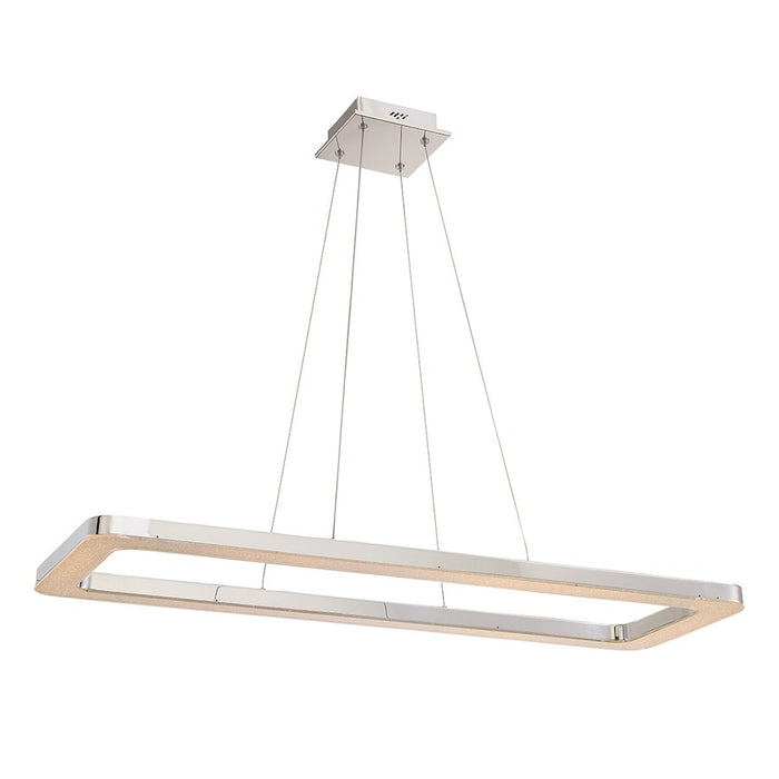 Eurofase Zatina LED Pendant, Chrome/Clear
