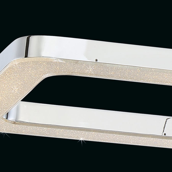 Eurofase Zatina LED Pendant, Chrome/Clear
