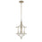 Eurofase Palmisano 3-Light Chandelier, Antique Silver Leaf/Clear