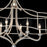 Eurofase Palmisano 3-Light Chandelier, Antique Silver Leaf/Clear