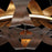 Eurofase Banderia Three-Tier LED Chandelier, Bronze/Bronze/Gold