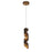 Eurofase Banderia 1-Light LED Pendant, Bronze/Bronze/Gold
