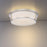 Eurofase Java 1-Light LED Flushmount, Satin Nickel/White