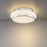 Eurofase Muir 1-Light LED Flushmount, Satin Nickel/Opal White
