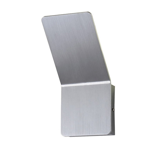 Eurofase Delroy 1-Light LED Wall Sconce, Aluminum/Frosted