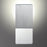 Eurofase Delroy 1-Light LED Wall Sconce, Aluminum/Frosted