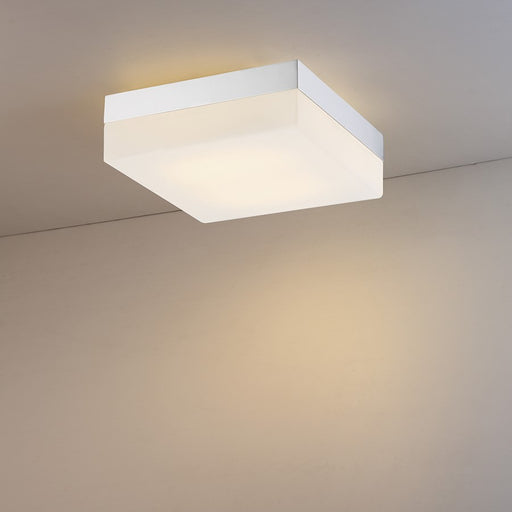 Eurofase Dixon 1-Light LED Flushmount, Chrome/Opal White