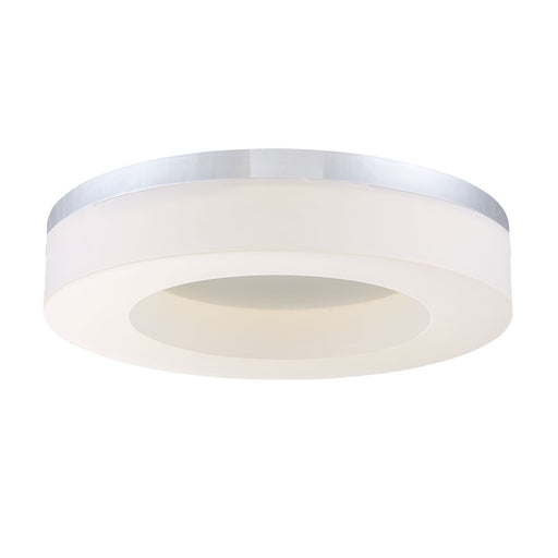 Eurofase Abell 1-Light LED Flushmount, Chrome/White