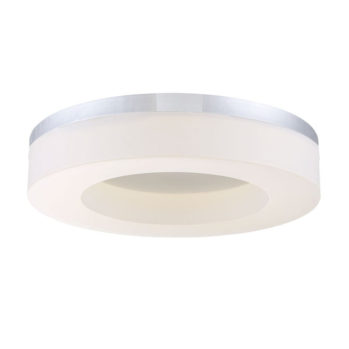Eurofase Abell 1-Light LED Flushmount, Chrome/White