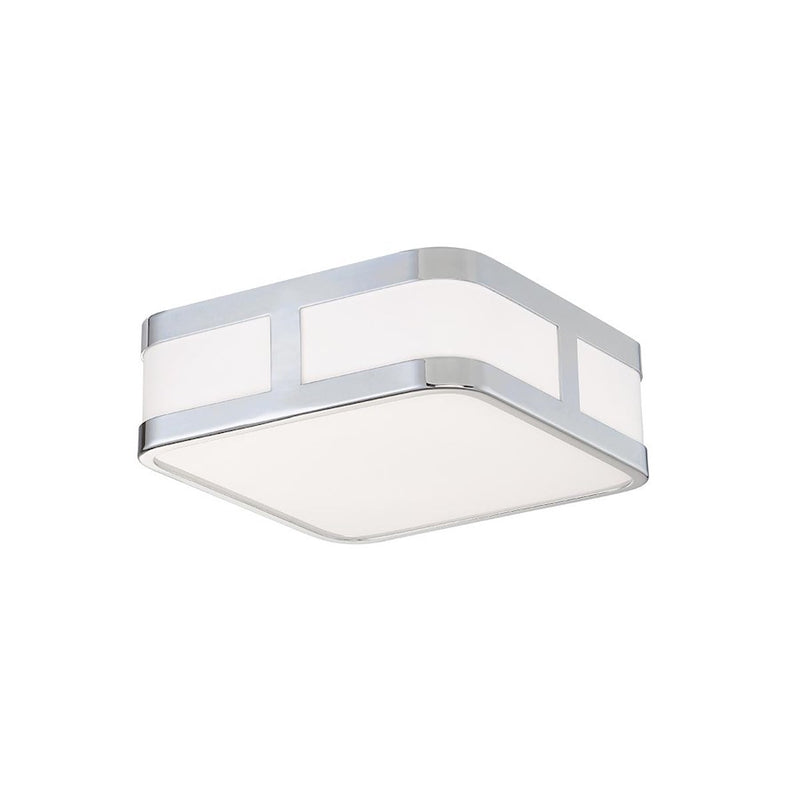 Eurofase Flynn 1-Light LED Flushmount, Chrome/White