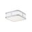 Eurofase Flynn 1-Light LED Flushmount, Chrome/White