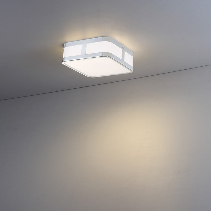 Eurofase Flynn 1-Light LED Flushmount, Chrome/White