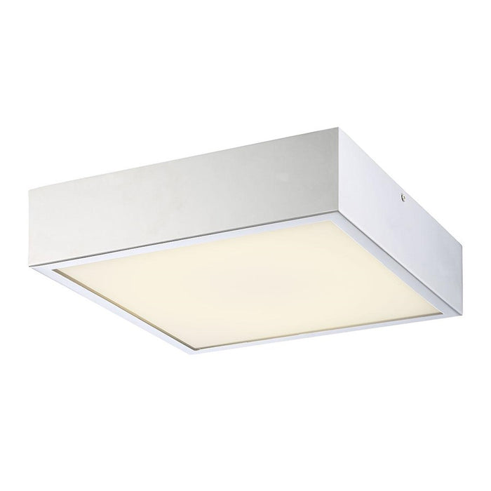 Eurofase Acara 1-Light LED Flushmount, Chrome/White