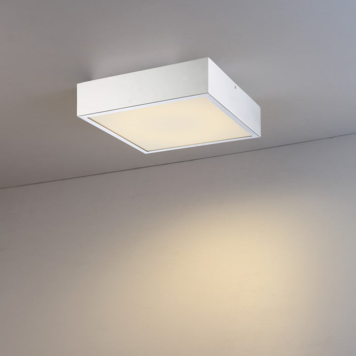 Eurofase Acara 1-Light LED Flushmount, Chrome/White