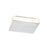Eurofase Form 1-Light Small LED Surface Mount, Aluminum/White