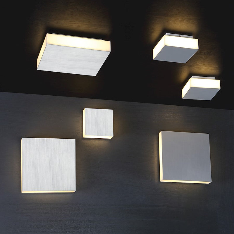 Eurofase Form 1-Light Small LED Surface Mount, Aluminum/White