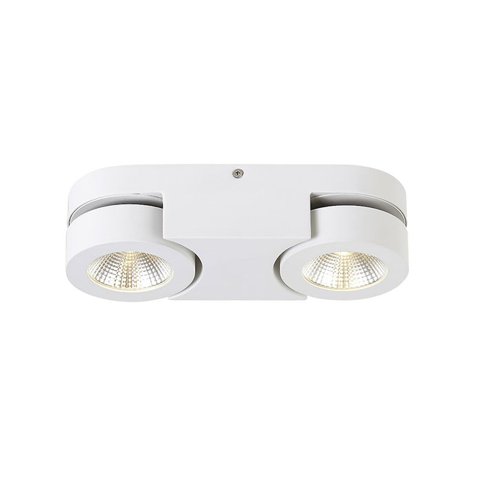 Eurofase Acura 2-Light Flushmount, White/White